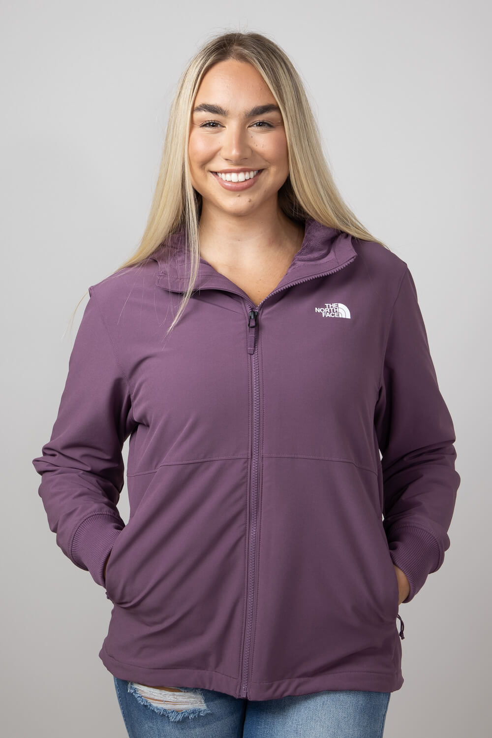 The North Face Women s Shelbe Raschel Hoodie Midnight Mauve M