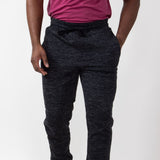 Sherpa Lined Joggers for Men in Black