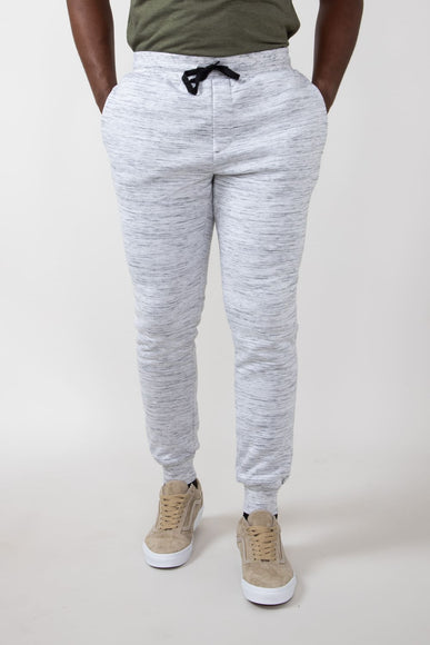 Sherpa Lined Joggers for Men in White