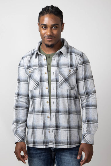 Thread & Supply Clark Shirt for Men in Black Grey Plaid