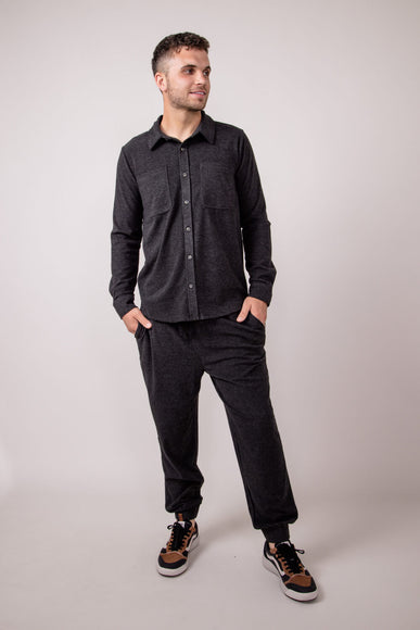 Thread & Supply Discovery Joggers for Men in Black Heather