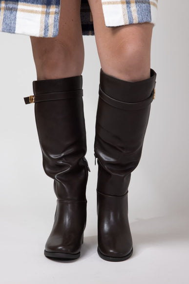 Top Moda Alana Tall Boots for Women in Brown