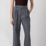 Wishlist Pleated Trouser Pants for Women in Charcoal