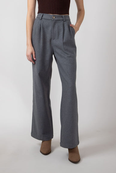 Wishlist Pleated Trouser Pants for Women in Charcoal