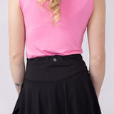 Simply Southern Crossed Waistband Skort for Women in Black