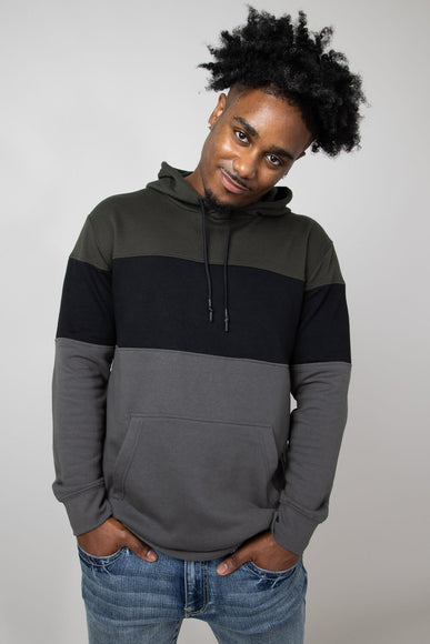 1897 Active Colorblock Hoodie for Men in Dark Green