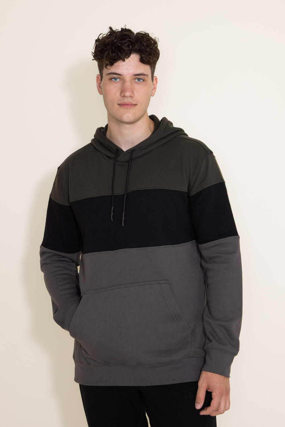 Black and discount green hoodie mens