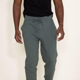 1897 Active Diamond Stretch Joggers for Men in Olive Green