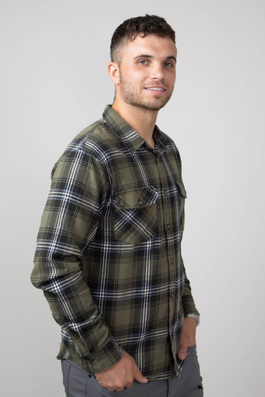 1897 Legends Plaid Flannel Shirt for Men in Olive