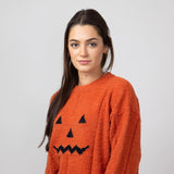 Pumpkin Sweater for Women in Orang