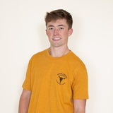 Ariat Bison Skull T-Shirt for Men in Buckhorn Orange