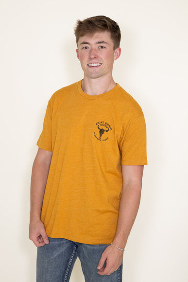 Ariat Bison Skull T-Shirt for Men in Buckhorn Orange