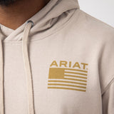 Ariat Camo Hex Hoodie for Men in Beige