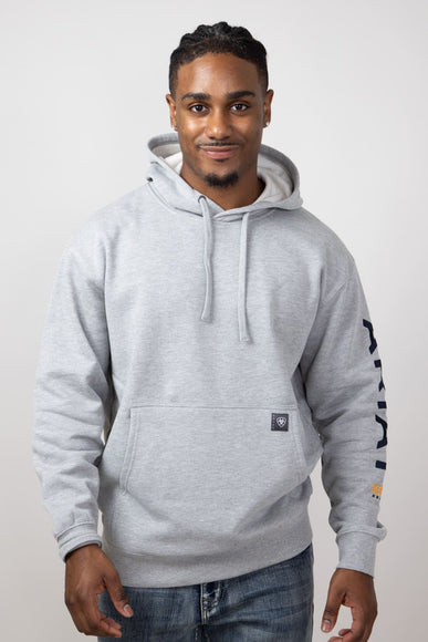 Ariat Rebar Graphic Hoodie for Men in Grey Heather