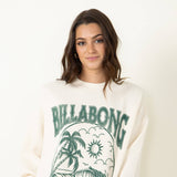 Billabong Ride In Sweatshirt for Women in White Cap