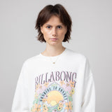 Billabong Ride in Oversized Sweatshirt for Women in White