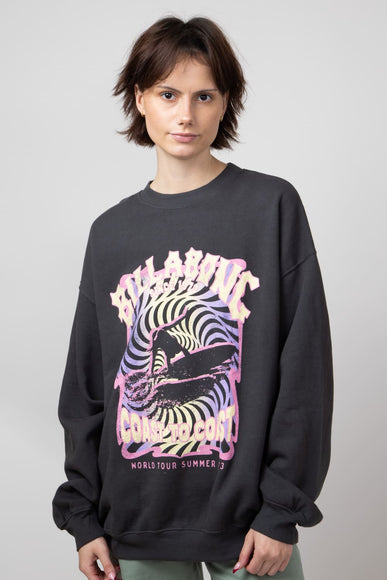 Billabong Ride in Oversized Sweatshirt for Women in Black