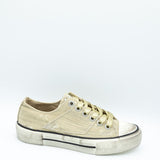 Blowfish Malibu Kenzie Sneakers for Women in Tan Destroyed Denim