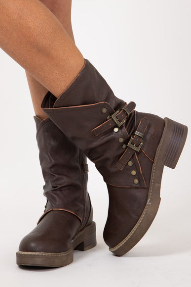 Blowfish Malibu Rebel Western Booties for Women in Brown