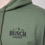 Brew City Busch Camo Can Deer Graphic Sweatshirt for Men in Green