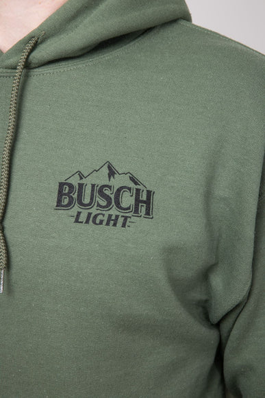 Brew City Busch Camo Can Deer Graphic Sweatshirt for Men in Green