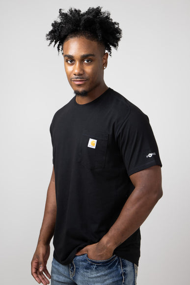 Carhartt Force Relaxed Fit Midweight Pocket T-Shirt for Men in Black