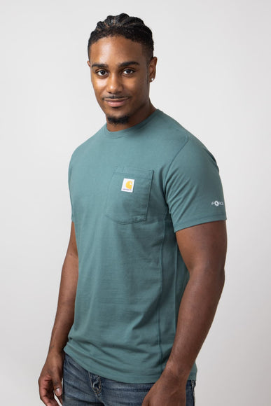 Carhartt Force Relaxed Fit Midweight Pocket T-Shirt for Men in Frosted Balsam