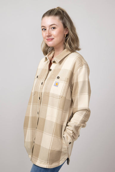 Carhartt Loose Fit Twill Shirt Jacket for Women in Oat Milk