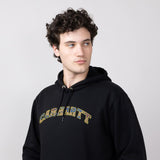 Carhartt Loose Fit Midweight Camo Logo Graphic Sweatshirt for Men in Black