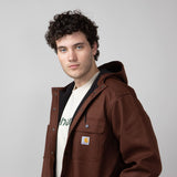 Carhartt Relaxed Fit Rain Defender Jacket for Men in Mocha