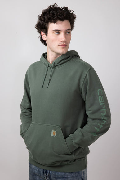 Carhartt Midweight Garment Dyed French Terry Hoodie for Men in Mountain View 