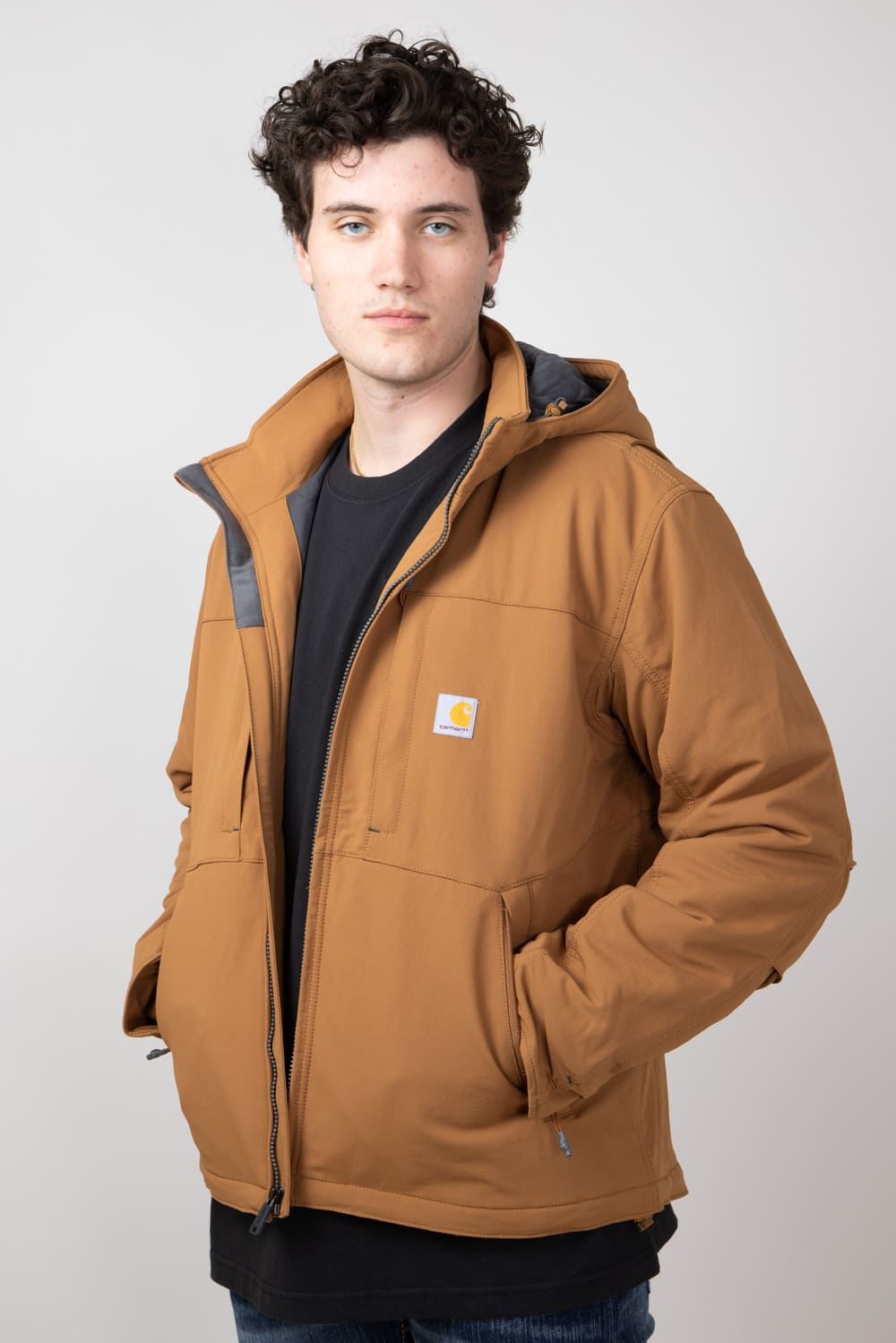 Carhartt jacket Super Dux Insulated store Hooded Coat size LG