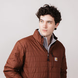 Carhartt Rain Defender Insulated Rain Jacket for Men in Mocha