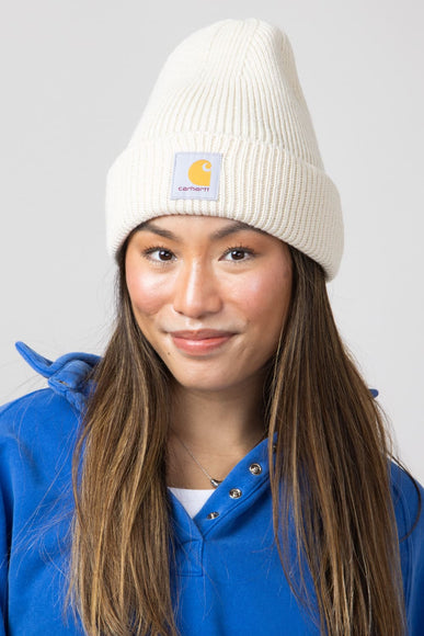 Carhartt Rib Knit Beanie in Oat Milk