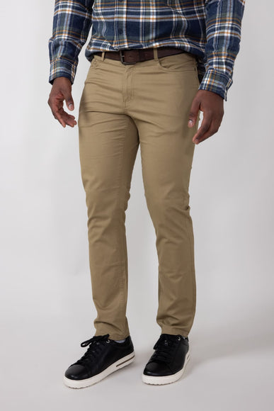 Copper & Oak Leaders Pants for Men in Suede Khaki