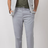 Denim & Flower Smart Jogger Pants for Men in Grey