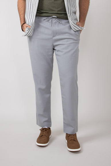 Denim & Flower Smart Jogger Pants for Men in Grey