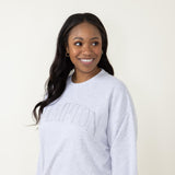 Hampton Embroidery Sweatshirt for Women in Grey