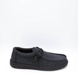 Hey Dude Shoes Men’s Wally Sox Shoes in Micro Total Black