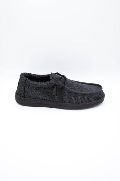 Hey Dude Shoes Men’s Wally Sox Shoes in Micro Total Black