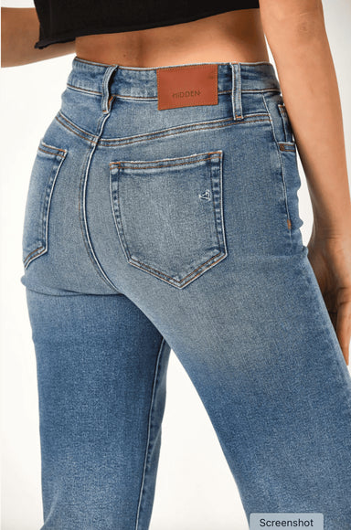 Hidden High Rise Ella Wide Straight Leg Jeans for Women