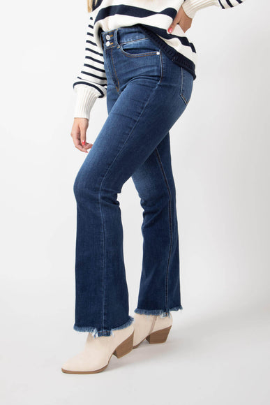 Judy Blue High Rise Frayed Hem Bootcut Jeans for Women