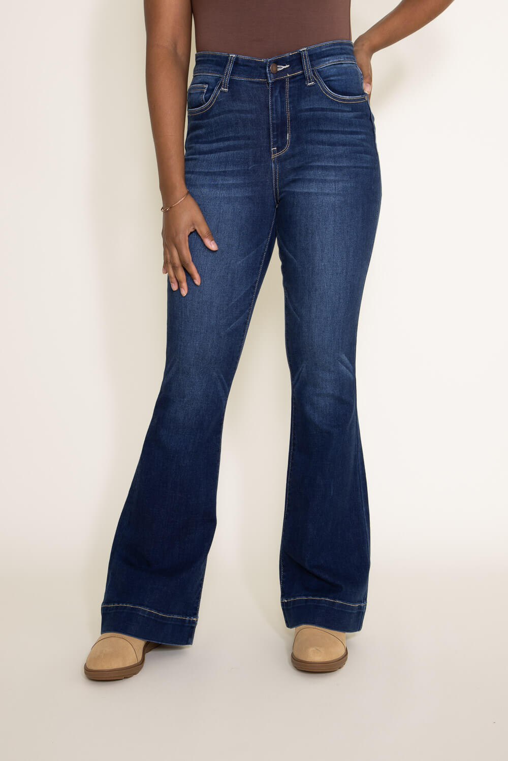 Judy Blue High Rise Trouser Flare Jeans for Women | 82395REG – Glik's