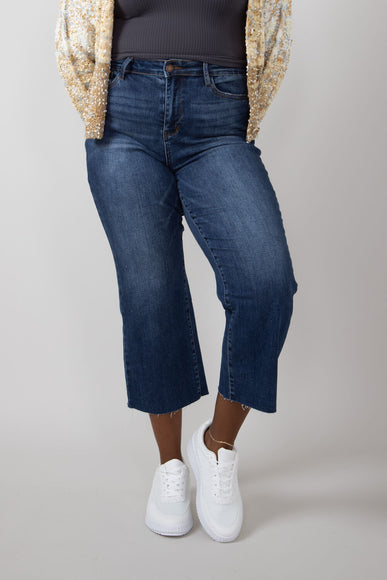 Judy Blue High Rise Wide Leg Cropped Jeans for Women