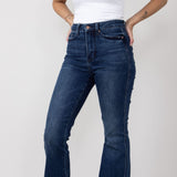 Judy Blue Embroidered Back Pocket Bootcut Jeans in Short for Women