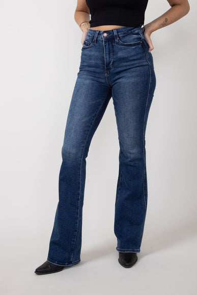 Judy Blue Embroidered Back Pocket Long Bootcut Jeans for Women