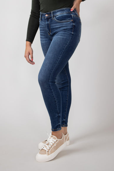 Judy Blue Mid Rise Clean Skinny Jeans for Women