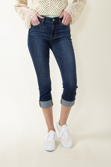 Judy Blue Mr Vintage Cuff Capri Skinny Jeans for Women