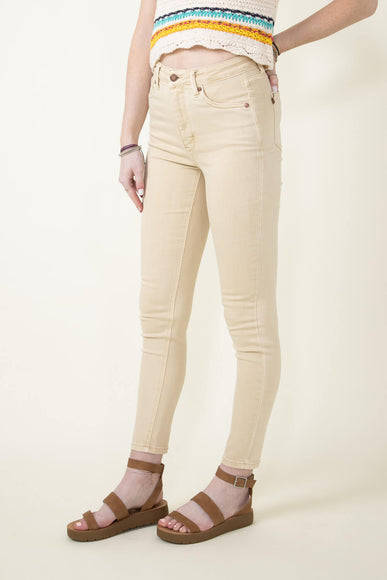 Judy Blue Garment Dyed Skinny Jeans for Women in Bone