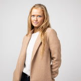 Love Tree Long Coat for Women in Camel